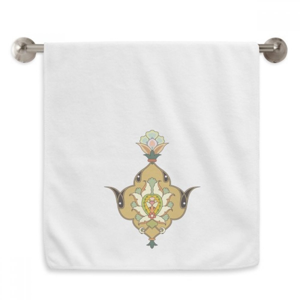 Serviette baroque colorée en coton blanc 13x29 pouces pour le visage et les mains
