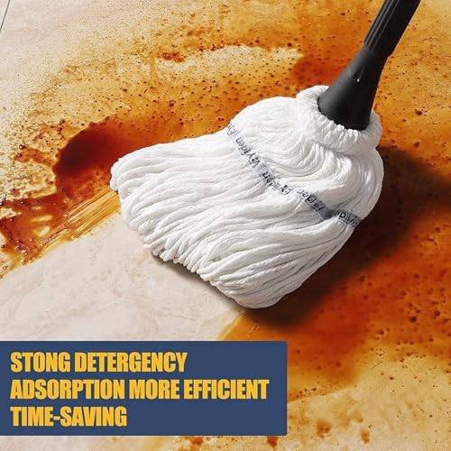 Image of Microfiber Twist Mop for Floor Cleaning, Squeeze Twist Mop Stick, Durable Dust Easy to Use Floor Cleaner, Effective for Hardwood, Tile, and Laminate: