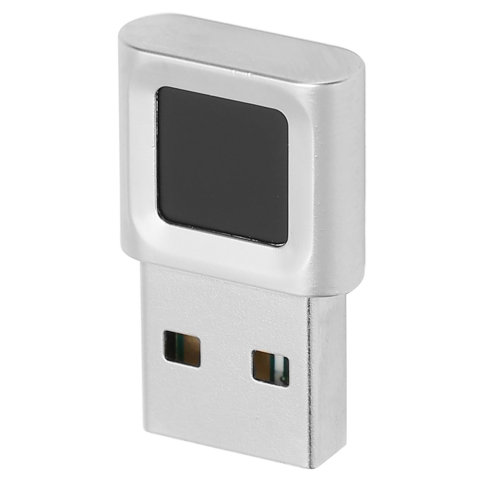 Eminchu Fingerprint Reader, USB 360 Degree Touch Sensor, Zinc Alloy Security Sensor with Fast Matching & High Sensitivity, Ideal for 10 11 Laptop Computer Login
