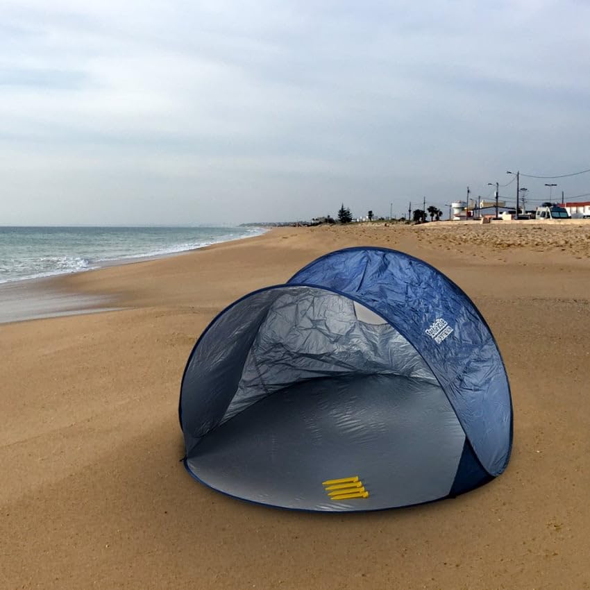 Produce Shop Tenda Parasole 2 posti da Spiaggia Mare TendaFacile Campeggio Camping - Blu