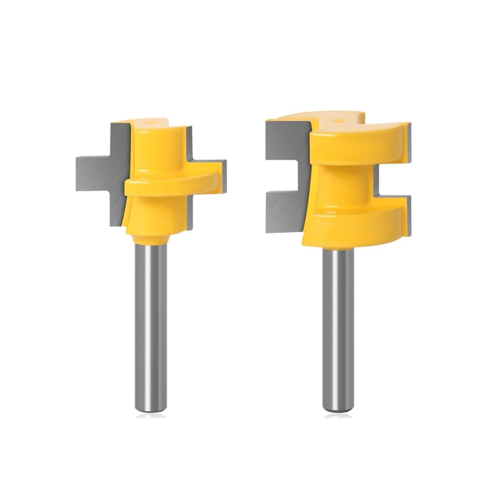 Epaknhgd 6Mm Shank 2Pcs Mini Tongue Groove Router Bit Set - 1/4" Shank Line Knife Woodworking Cutter For Tools(6Mm Shank)