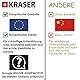 KRASER KR720B Motorrad Bremshebelschloss, Hochwertig Sicherheitsschloss, CNC, Motorradschloss Vespa ATV E-bike Roller, Lenker Bremsschloss, Kupplungsgriff Schloss, Lenkerschloss, Kupplungshebelsperre