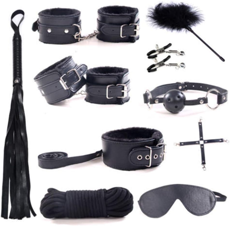 Ten sets of fun plush leather 10 pieces of adult sex toys tied up with alternative couples flirting supplies