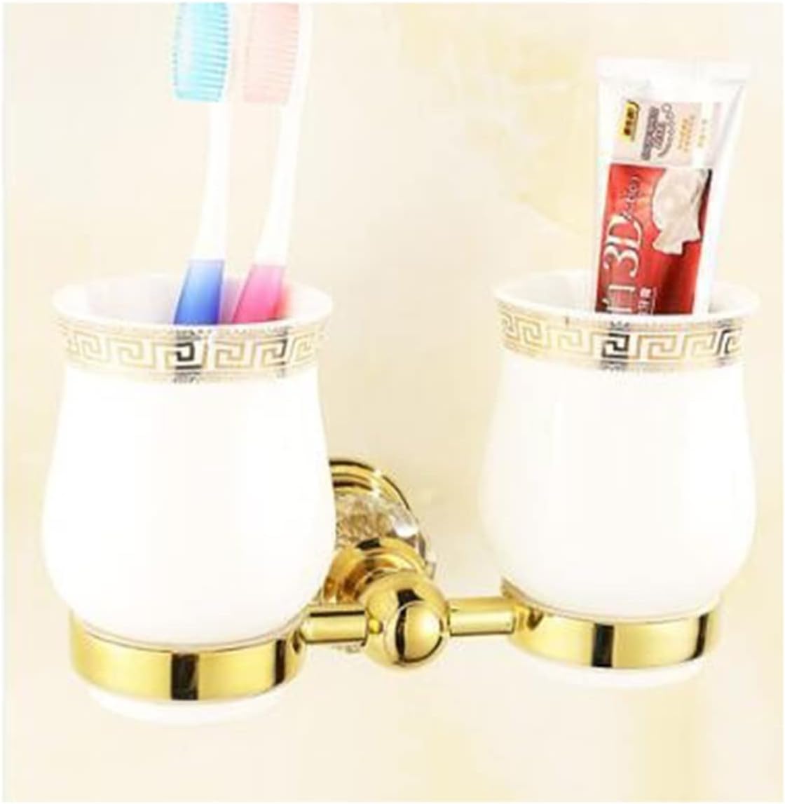 Brass Bathroom Accessories Set, Robe Hook, Paper Holder, Towel Bar, Soap Basket, Towel Rack, Towel Ring (Color : Towel Rack 1)