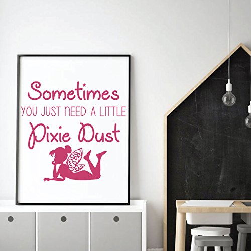 Vinilo decorativo Fairy Wall Decor con texto y acabado mate miniatura 3