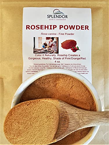 Rosehips Powder Soap Making Supplies Natural Colorant - Finely Ground Natural Dye Pigment Powder (4 Oz) Vegetable Powder Dye For Handmade Soap, Cosmetics & More Diy #TOP24
