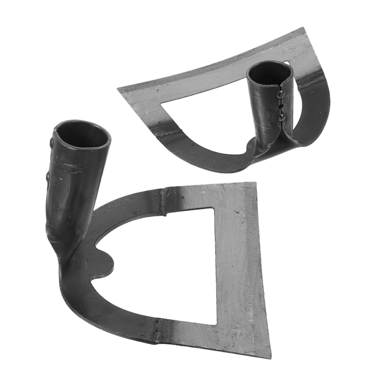 Toyvian 2 Hollow Hoe z Ostrym Brzegiem z Nierdzewnej Stali i Trwały Narzędzie Ogrodnicze Do Pielenia i Spulchniania Gleby Ergonomiczny Motyka Do Upraw i Usuwania Chwastów