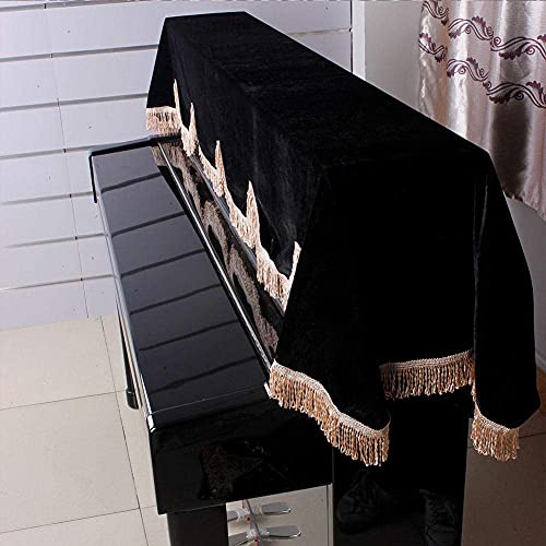 Housse anti-poussière clavier 88 touches noir pour bloquer saletés et poils - 3