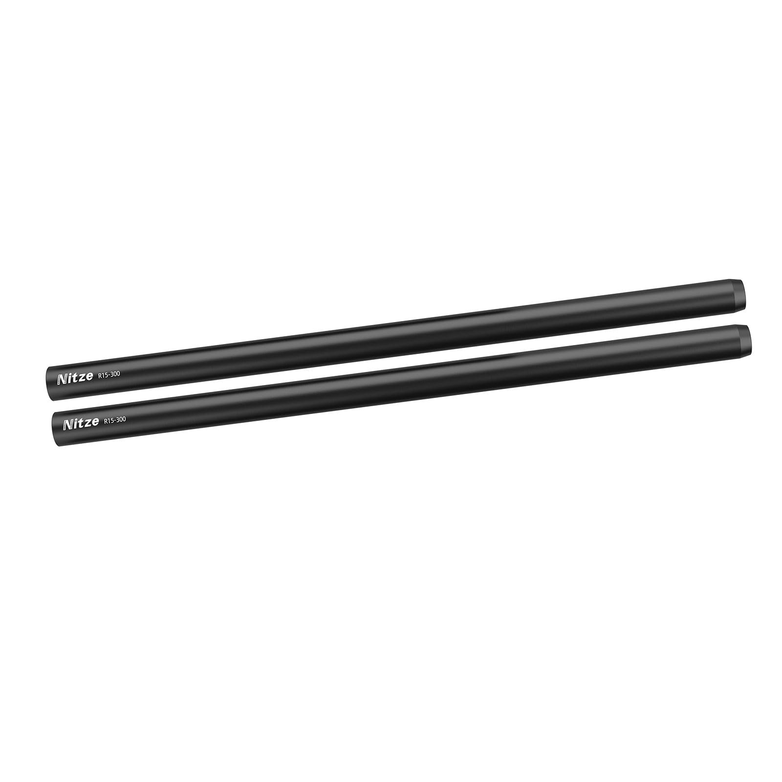 Nitze 15mm Rods 12 Inches, 15mm Aluminum Alloy Rod with M11 Female Thread (2 Pcs) - R15-300