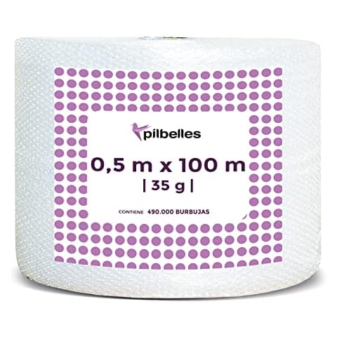 Rollo de plástico burbuja de 50cm x 100m Cover