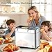 KBS Pro 710W Bread Maker, 2LB 17-in-1 Automatic Bread Machine with Healthy Ceramic Pan, Nut Dispenser, Tempered Glass Touch Panel, Stainless Steel Housing,3 Crust Colors, 15H Timer&Keep-Warm, Recipe