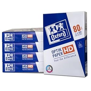 Oxford Kopier-/Druckerpapier, Premium, 2.500 Blatt, DIN A4 Papier, 1 Box mit 5 Pack
