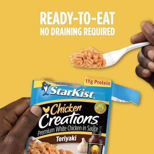 Image of StarKist Chicken Creations Teriyaki, Single Serve Pouch, 2.6 oz (Pack of 8)