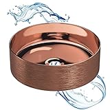 DIMENSIONES: Las medidas de este lavabo de encimera son de 35 x 35 x 12 cm (anchura- profundidad- altura). Estas dimensiones son las idóneas para lavabos ni muy pequeños, ni muy grandes, ocupan el espacio óptimo para que su uso sea cómodo y eficiente.