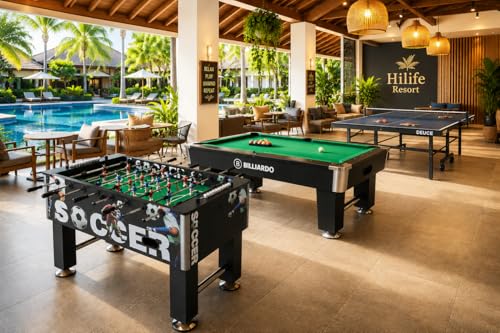 Image of BOOT BOY 'Dynamo' Foosball Table II Table Soccer Game for Adults II Strong Fooseball Table II Perfect to Handle Tough Games at Offices, Clubs, Resorts, Colleges, Men's Cave II 55 * 30^35 Inches /L*B*H