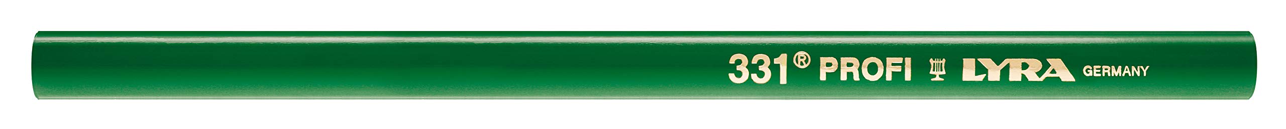 LYRA 331 - Lápices ovalados profesionales de piedra, 24 cm, mina de 5 x 2 x 240 mm, estuche de cartón, 12 unidades