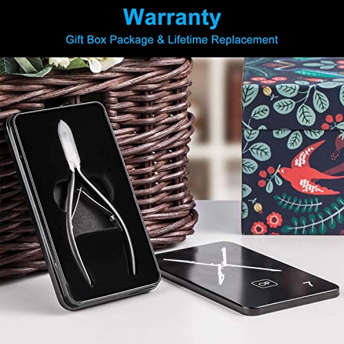 Cuticle Nippers Cuticle Trimmer Remover Clippers Stainless Steel Cutter Extremely Sharp Scissors Manicure Tool Nail Care, Opove X7 Black #TOP7