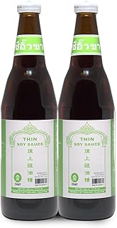 Gouramy Fish Brand Thin Soy Sauce 21 fl.oz. (Pack of 2)