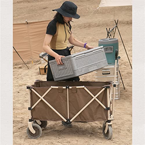 Carro plegable exterior 193L con gran capacidad, maletero portátil, carrito con asa ajustable, para viaje, compras y camping miniatura 5