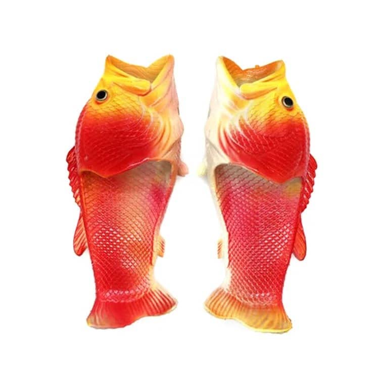 Chaussures de piscine antidérapantes en forme de poisson
