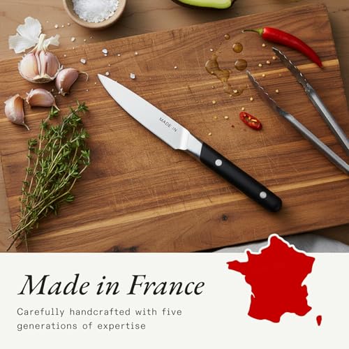 Image of Made In Cookware - 3.8 inch Paring Knife - Crafted in France - Full Tang With Truffle Black Handle