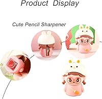 Vista 3 de Pencil Sharpeners Manual Portable Holes Crayon Sharpener Mini Desktop Pencil Sharpener for Colored Pencils for Office Home School Student Teacher