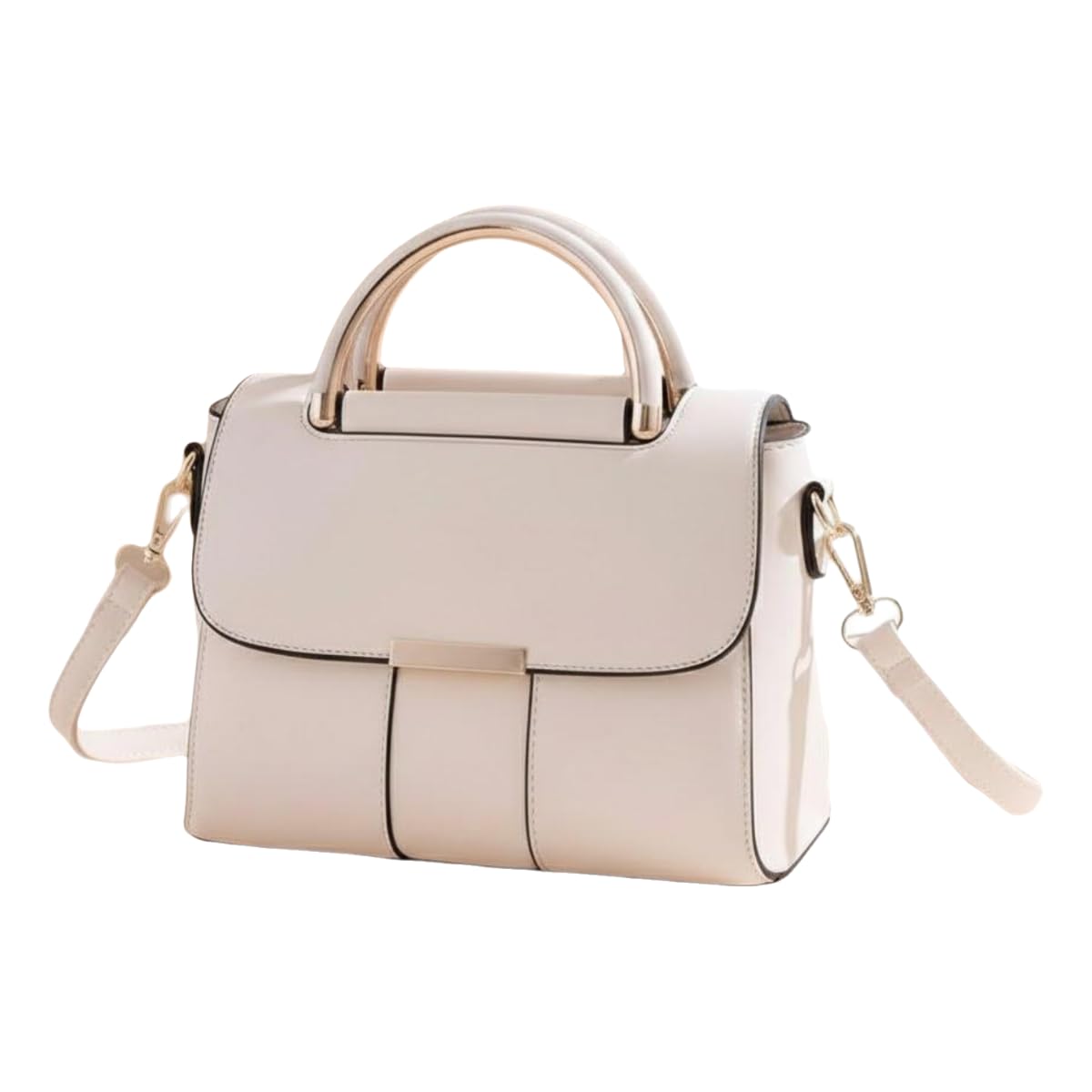 Sac à main femme blanc avec sangle crossbody réglable et imperméable