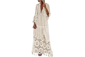 NaRHbrg Womens Casual Lace Dress