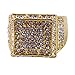 Produktbild Toporchid Männer Iced Out Verlobungsringe Cz Pinky Männer Frauen Full Crystal Ring (Größe 9)