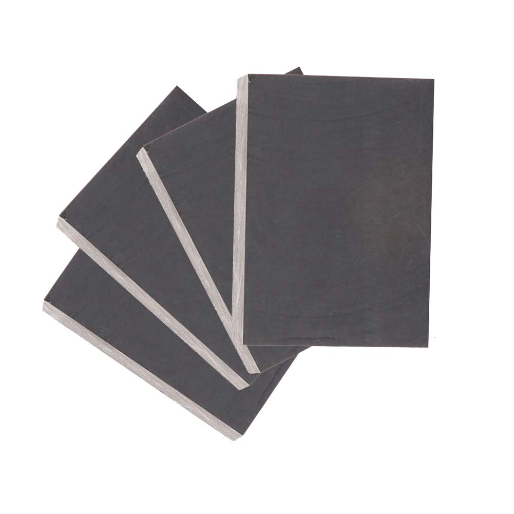 Bloc de graphite vierge, Paquet de 4 plaques graphite EDM 99,9% pureté 2,8 pouces x 1, 0,32