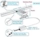 Azhien LED Spiegelleuchte 5W 400LM Badezimmer Spiegellampe, Neutralweiß 4000K LED Kabinettlicht Wandleuchte 230V Bad Spiegelleuchte, Produktlänge :300mm