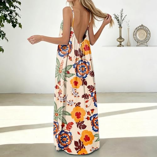 Robe d'été sans manches coupe ample et fluide pour femme style décontracté