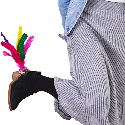 Baitaihem 6 Pack Kick Shuttlecock Chinese Jianzi Colorful Feather Foot Sports Outdoor Toy Game #TOP4