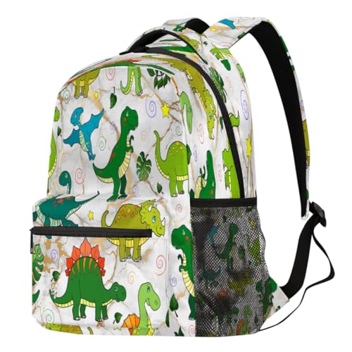 Sac à dos d'école pour garçons et filles au motif marbre créatif et élégant