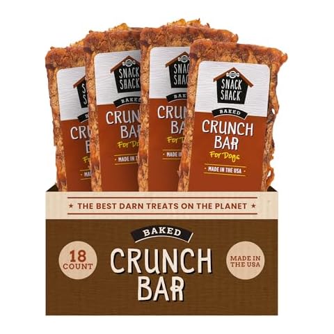 Cosmo's Snack Shack Baked Crunch Bar - Crunchy Treat for Dogs - Better Rawhide Option - Made in USA (18 Count Pack of 1) Cover