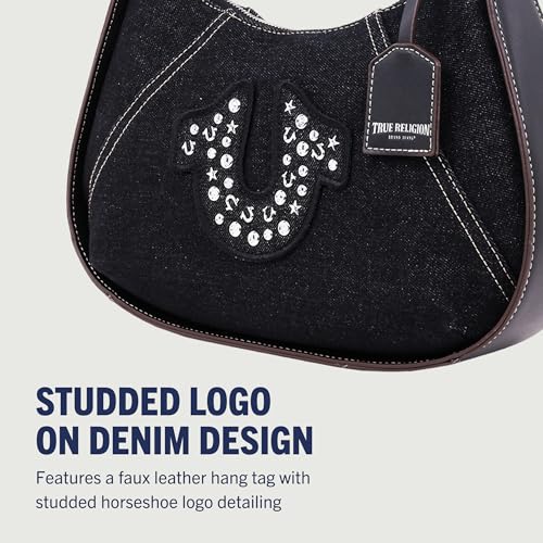 True Religion Hobo Bag, Denim Black by True Religion - Used condition - Image 3