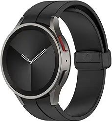 Pulseira de Silicone Premium Fecho Magnético Compatível com GaIaxy Watch 4 - Watch 5 - Watch 6 e Watch 7
