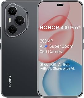 HONOR 400 Pro Dual-SIM 512GB ROM + 12GB RAM (GSM Only | No CDMA) Factory Unlocked 5G Smartphone (Midnight Black) - International Version
