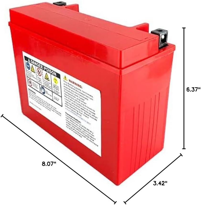 Banshee 24HL-BS 12V 412CCA AGM Powersport Battery