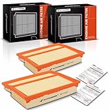 A-Premium 2-PC Engine Air Filter Compatible with Mercedes-Benz C230 1997-2000, C280 1998-2000,
