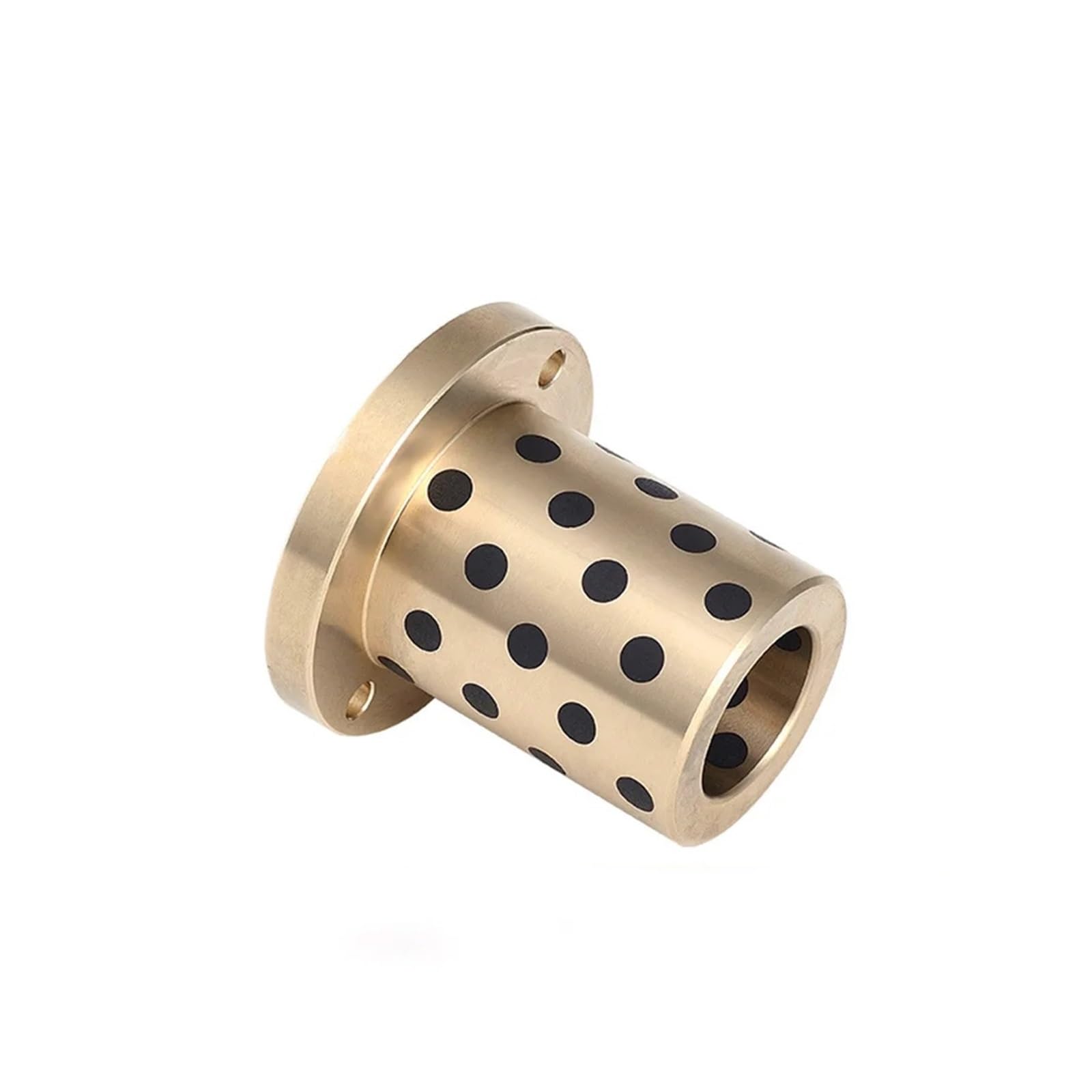 Manchon de palier, Roulement à manchon en cuivre et Graphite, diamètre intérieur MPTZ40/50mm, sans huile, bague intégrée, douille de guidage bride ronde, 1 pièce