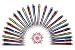 Multicolor Pen in One - 24 Pack of 6-in-1 Retractable Ballpoint Multi Color Pens - 6 Vivid Colors in Every Shuttle Pen - Best for Fast Learning - Includes an E-book By Hieno Supplies