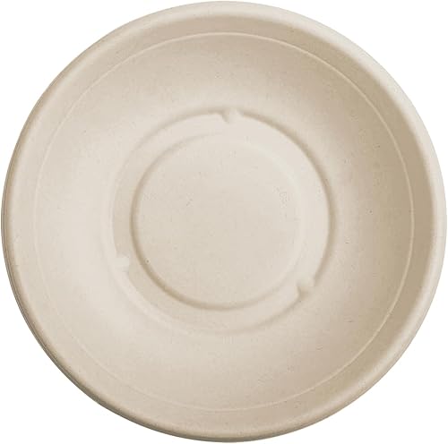 Miniatura 8 de KARAT EARTH PFAS - Tazón redondo de bagazo sin PFAS, apto para microondas y microondas, color natural, 500 unidades (24 onzas)