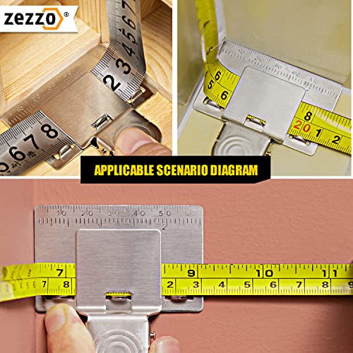 Zezzo Measuring Tape Clip Tool For Corners Clamp Holder Precision Measuring Tools (2) #TOP6