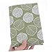 SHINEOFI Green Floral Pattern Soft Fabric Book Cover Sleeve for A6 Notebooks Washable Stretchable Book Protector for Hardcovers for Women and Craft Projects
