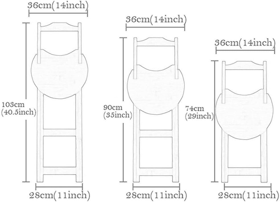 Gain de place : tabouret de bar pliant en bambou dossier - 7