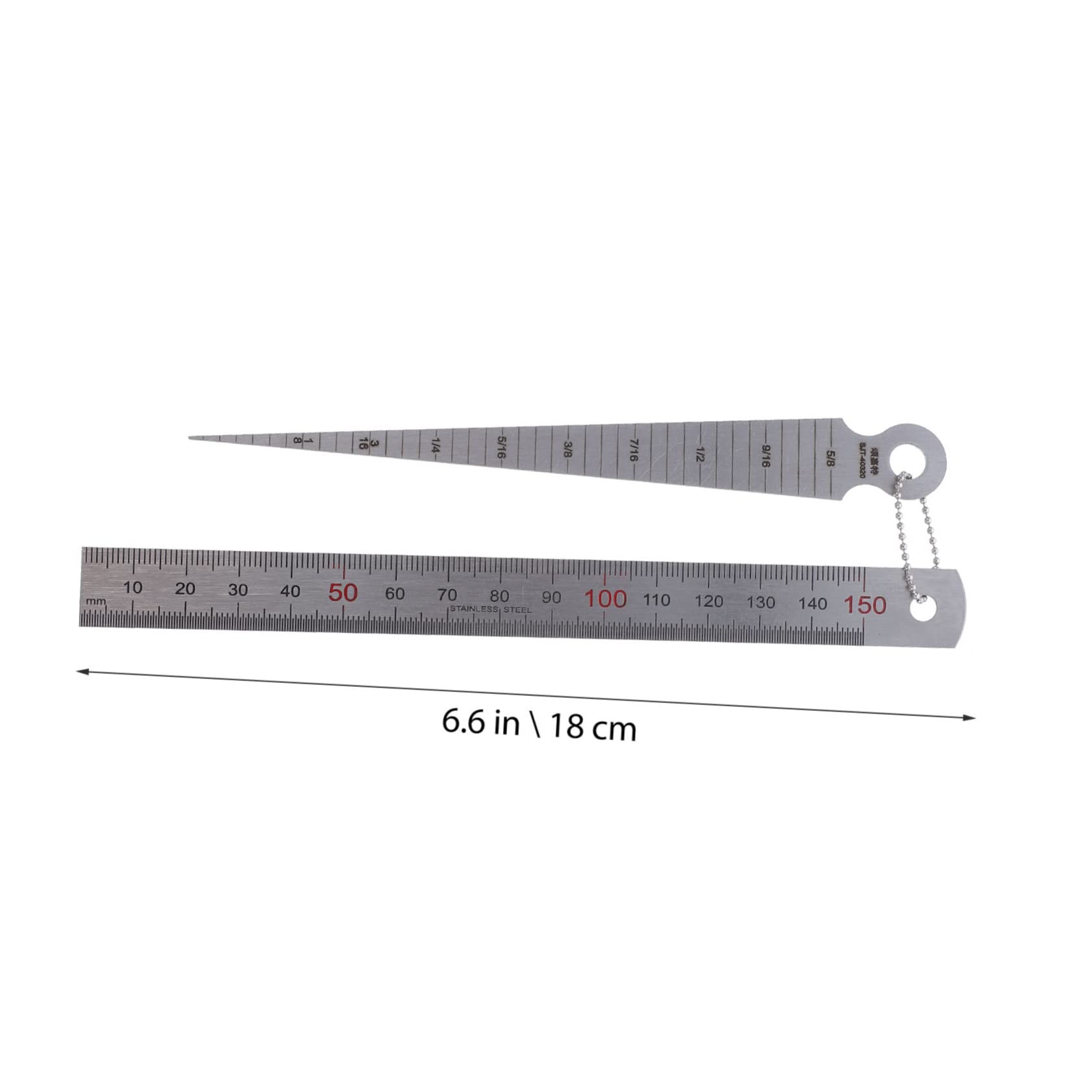HOLIDYOYO Heavy Duty Taper Gauge Metric Steel Ruler Welding Gauge for Precision Measurement Adjustment