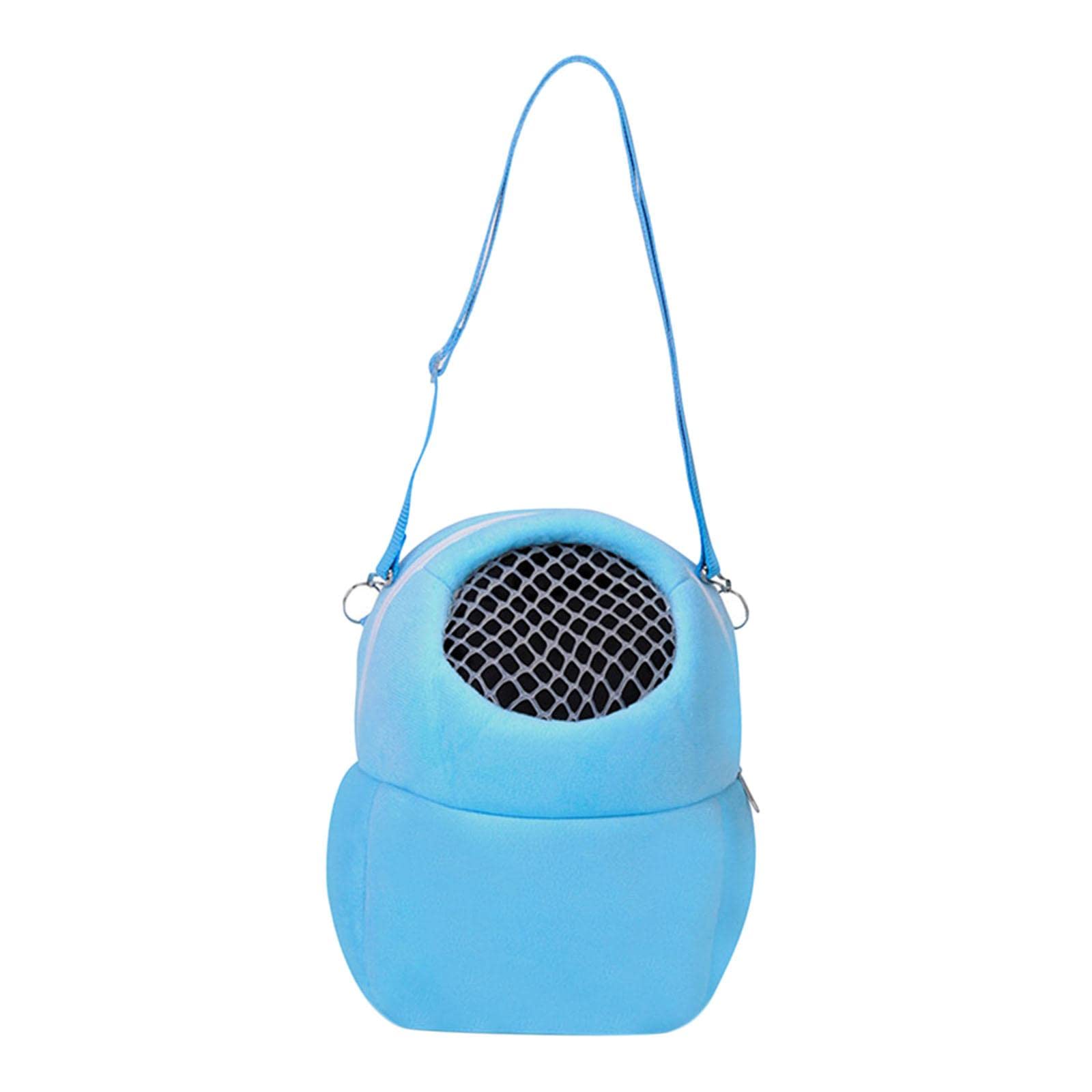 Pet Small Animal Carrier Bag Travel Warm Cage Hamster Pouch Blue 17x14cm|Pet Supplies | Small Animal Supplies | Carriers & Crates-image-40