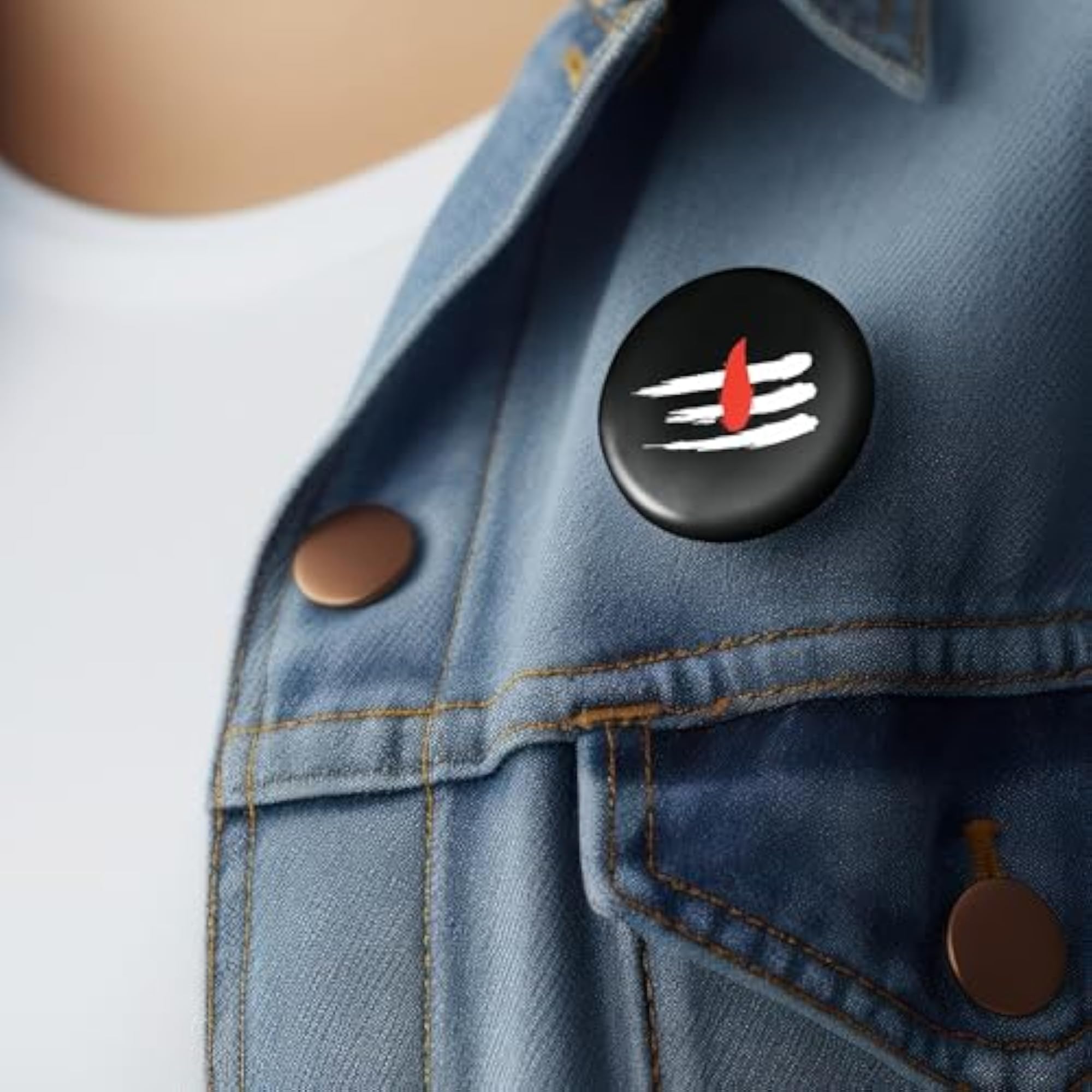 Mahadev Pin Badge Set of 5, Glossy Design