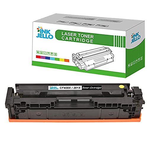 InkJello Compatible Toner Cartridge Replacement for HP Colour LaserJet Pro M252dw M252n MFP M274n MFP M277dw MFP M277n CF400X (Black)
